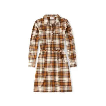 The Children's Place Women's Fall Plaid Long Sleeve Dress